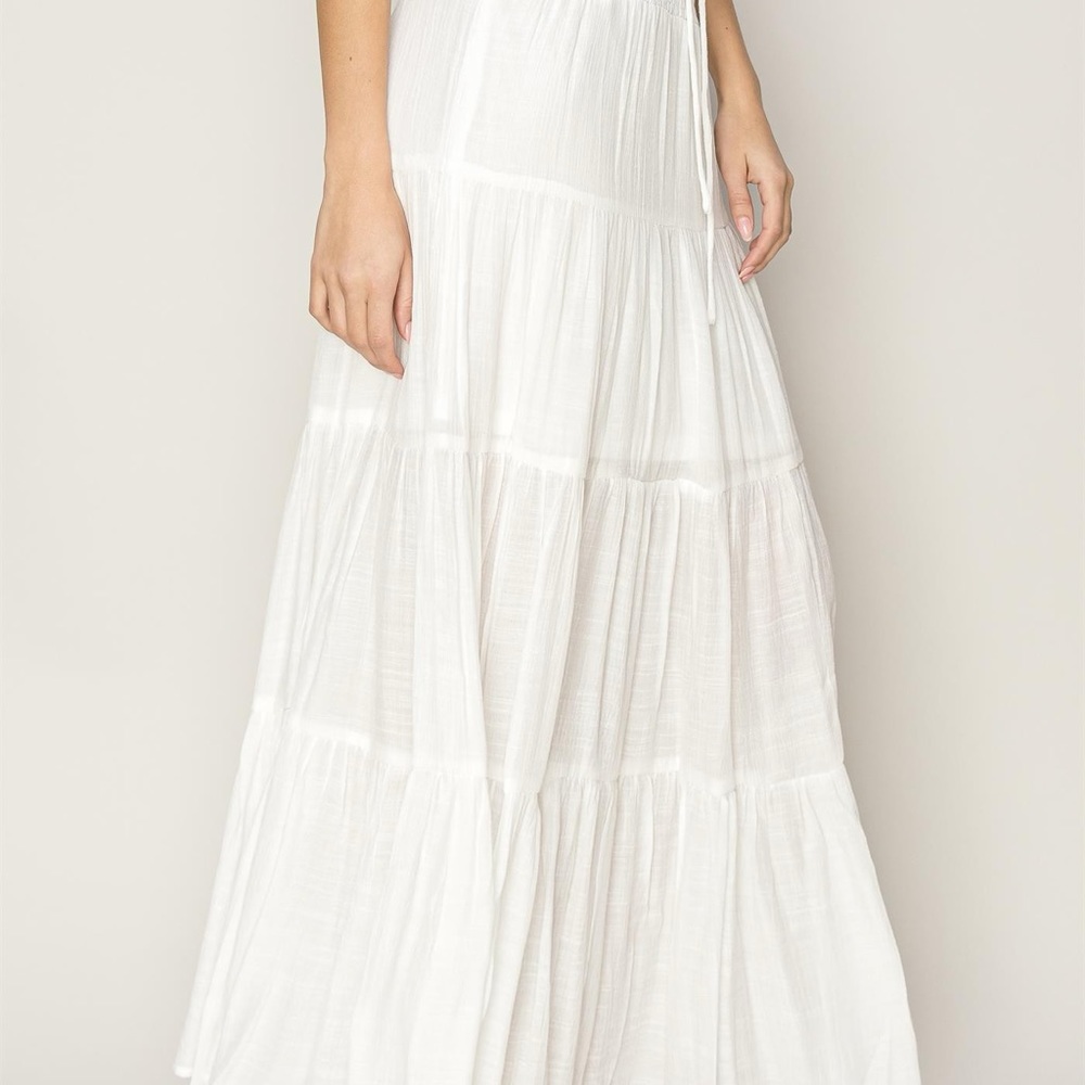 #95 Chloe Smocked Maxi Skirt - Picture 3 of 3